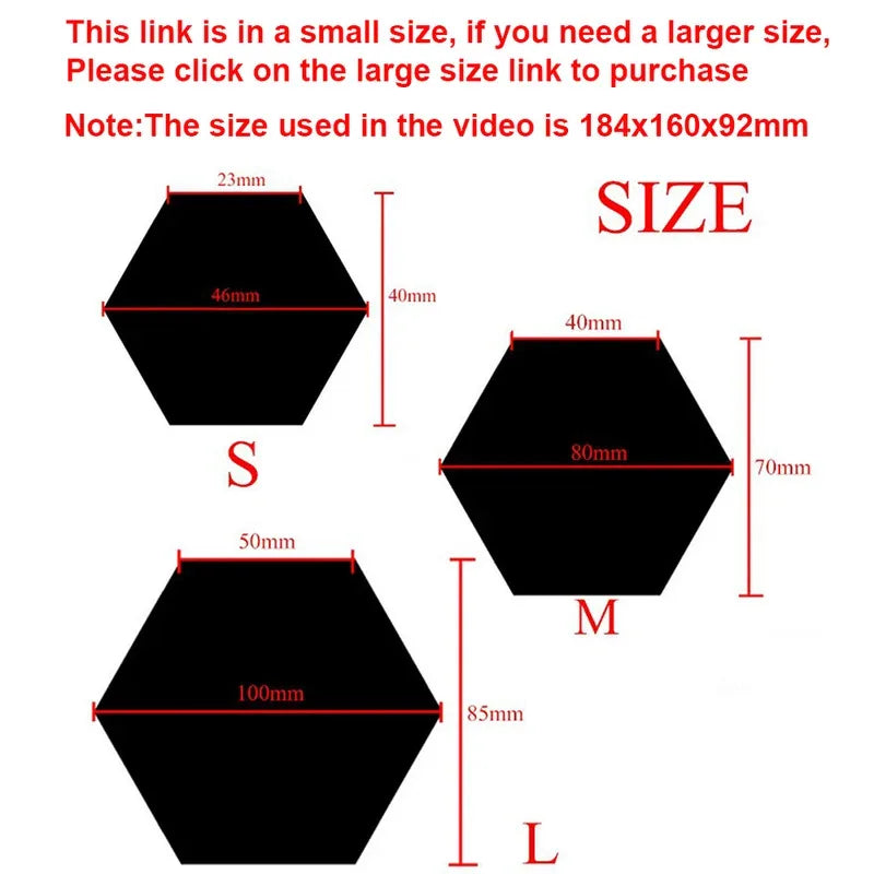 Stickers muraux miroir hexagonaux — set autocollant (vue 6) - Nesty