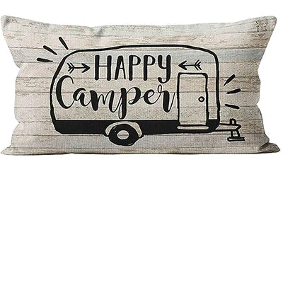 Housse de coussin en lin Nesty - Esprit vintage, format lombaire (vue 9)
