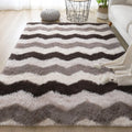 Grand tapis moelleux blanc pour salon et chambre Nesty (vue 8)