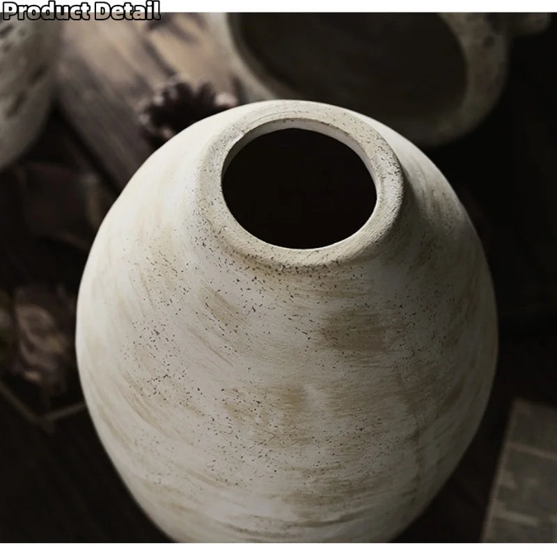 Vase céramique artisanal, style rétro fait main (vue 5) - Nesty