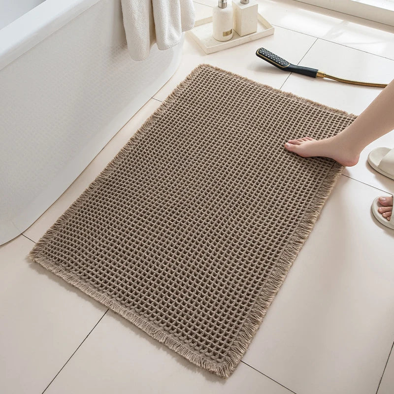 Tapis de bain gaufré, absorbant et antidérapant - Nesty (vue 3)