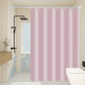 Rideau de douche rose pâle uni, imperméable et minimaliste - Nesty (vue 1)