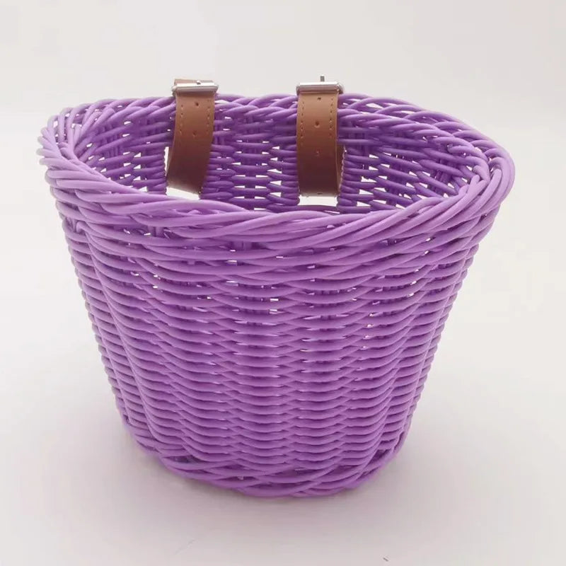 Panier de rangement tressé effet rotin, plastique multi-usages (vue 8) - Nesty