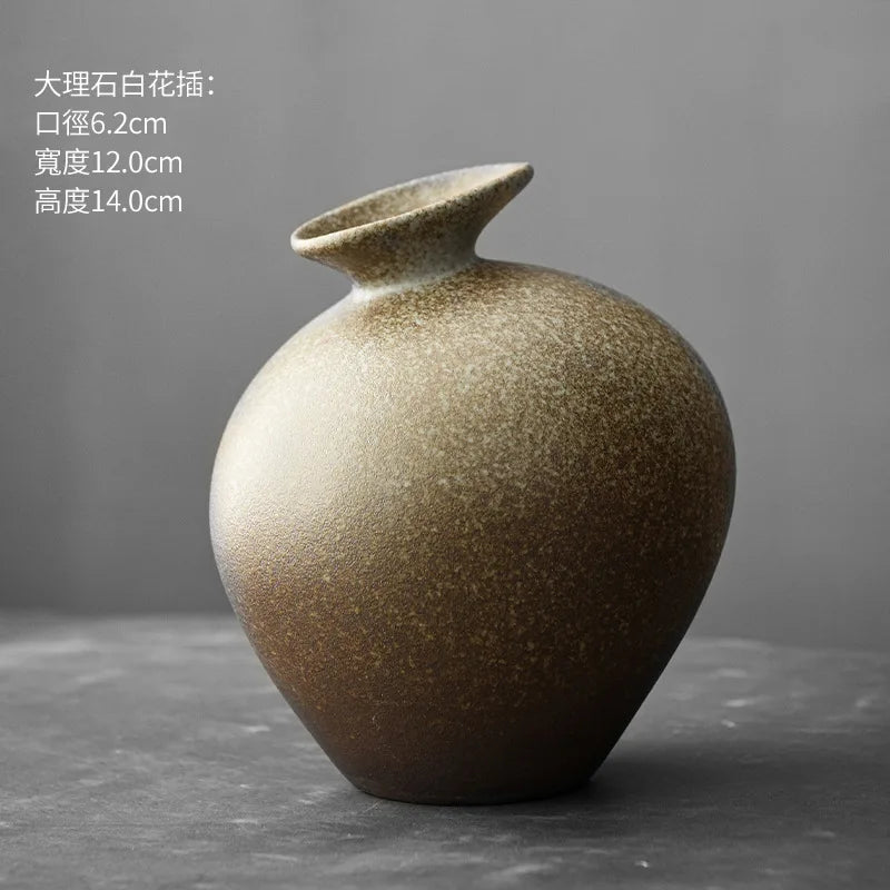Vase en terre cuite noire, effet pierre brute (vue 13) - Nesty