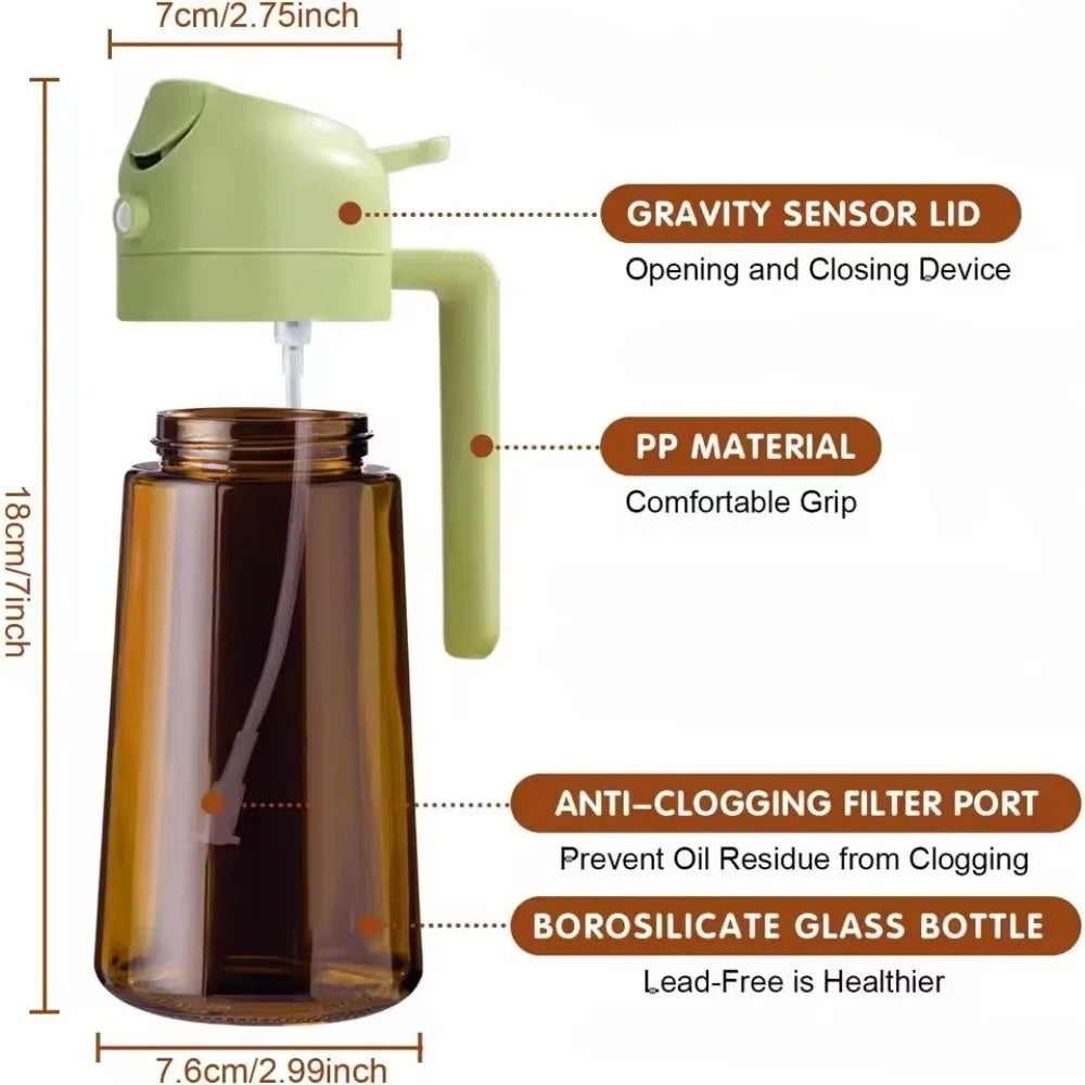 Vaporisateur d'huile en verre teinté, 470 ml Nesty (vue 16)