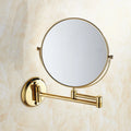Miroir mural double face doré — bras extensible x3 (vue 7) - Nesty