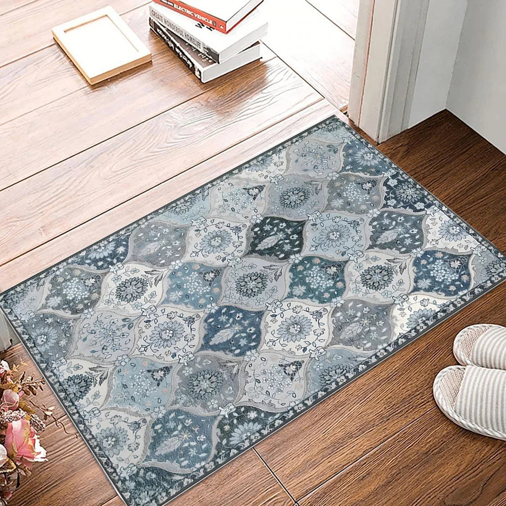 Tapis à motif oriental Nesty - Velours doux et lavable (vue 7)