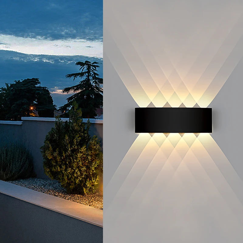 Applique murale LED extérieure étanche Nesty - Coloris noir, mur de jardin de nuit