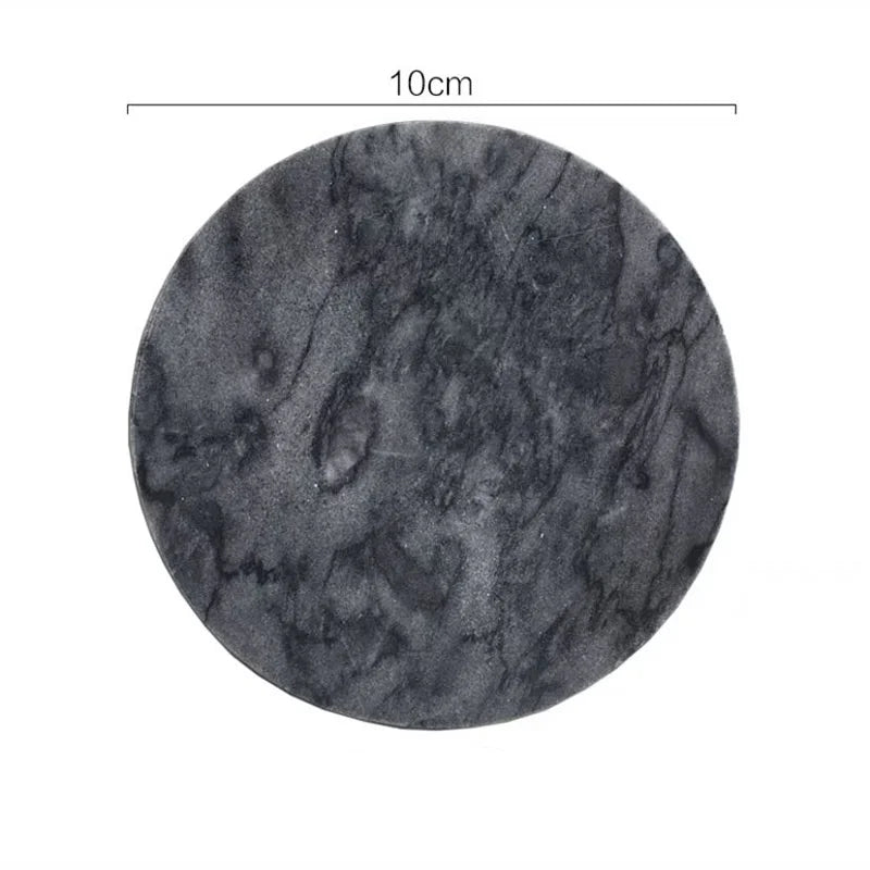 Dessous de verre scandinave en marbre naturel, anti-brûlure (vue 10) - Nesty