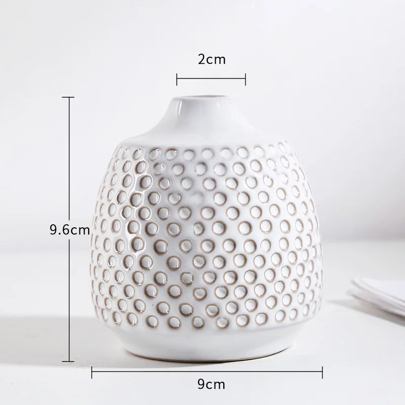 Petit vase en céramique, format mini pour bureau - Nesty (vue 7)