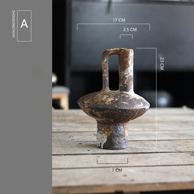 Vase en terre cuite Nesty - Esprit rétro et brut (vue 8)