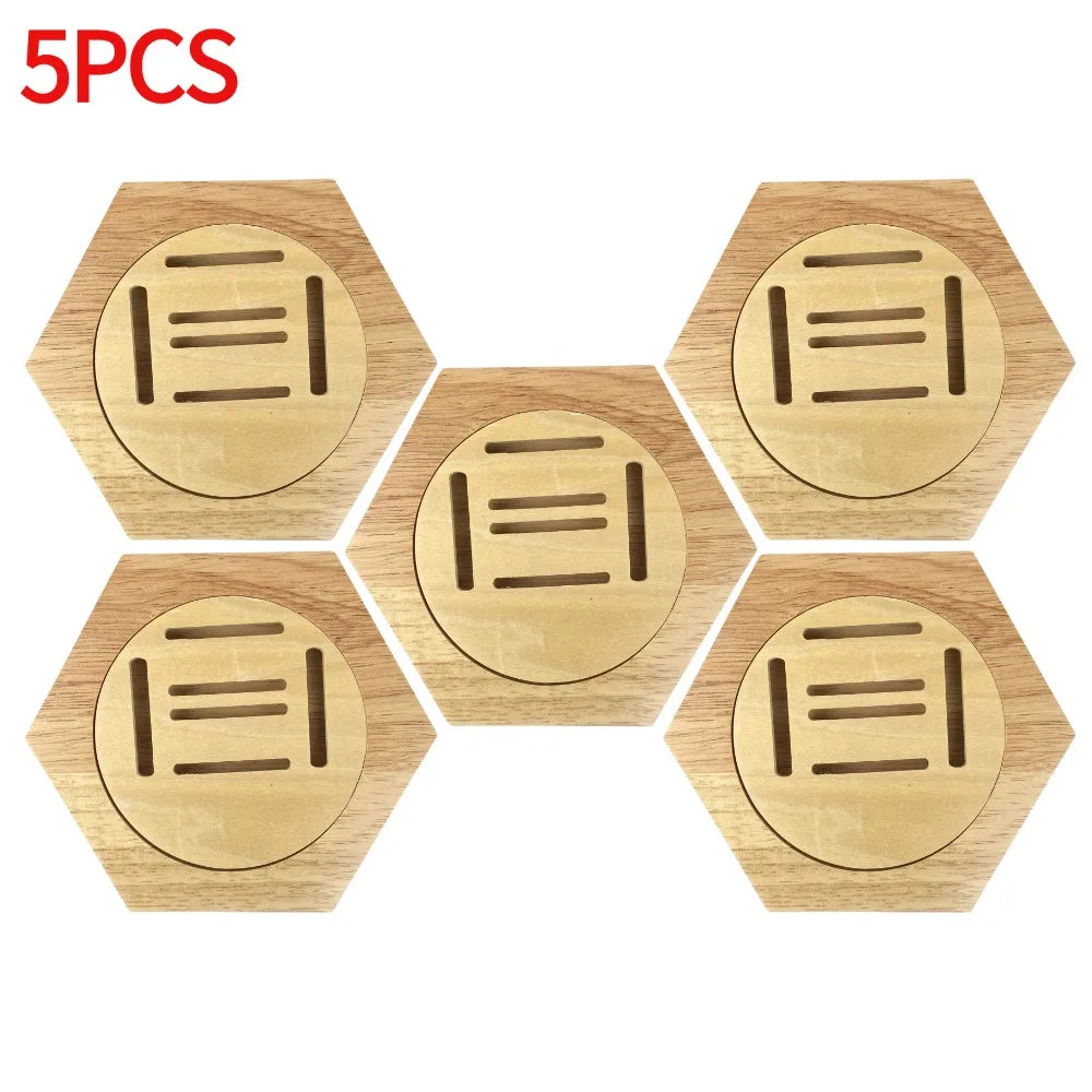 Étagère murale hexagonale en bois Nesty - Nid d'abeille (vue 12)