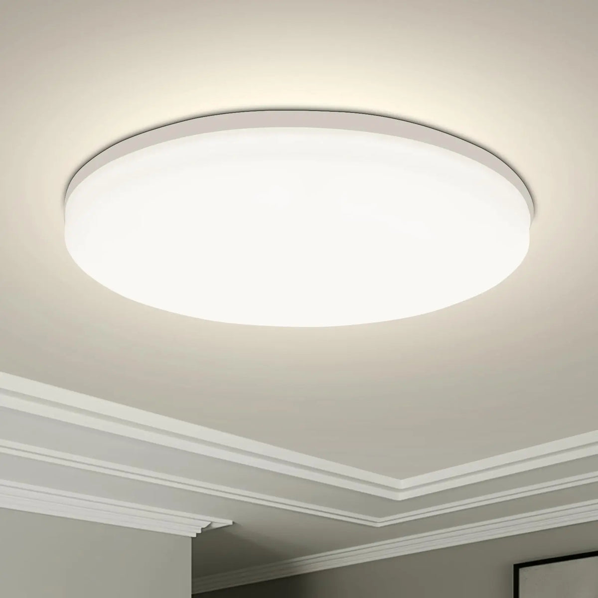 Plafonnier LED rond Nesty - Éclairage plafond ultra-plat économique (vue 8)