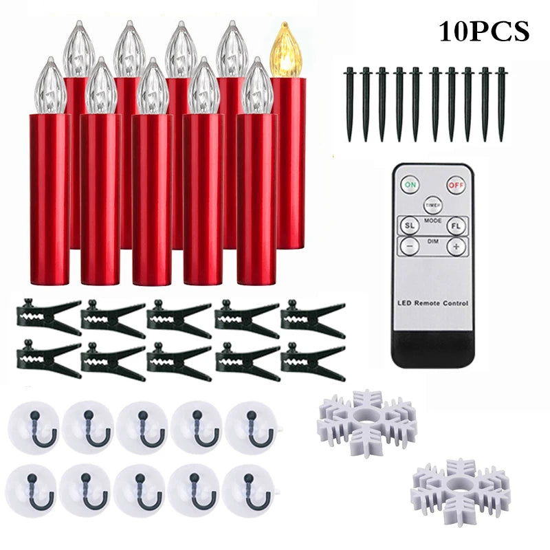 Bougie LED sans flamme Nesty - Mèche noire, télécommande incluse (vue 9)