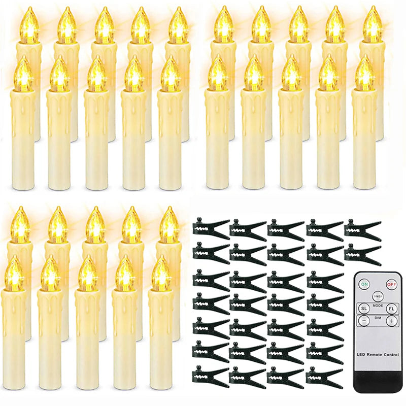 Bougie LED sans flamme — mèche noire, télécommande incluse - Nesty (vue 2)