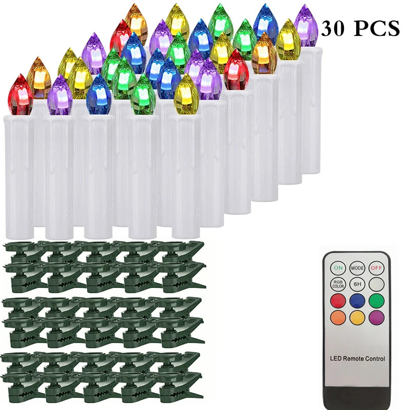 Bougie LED sans flamme Nesty - Mèche noire, télécommande incluse (vue 8)
