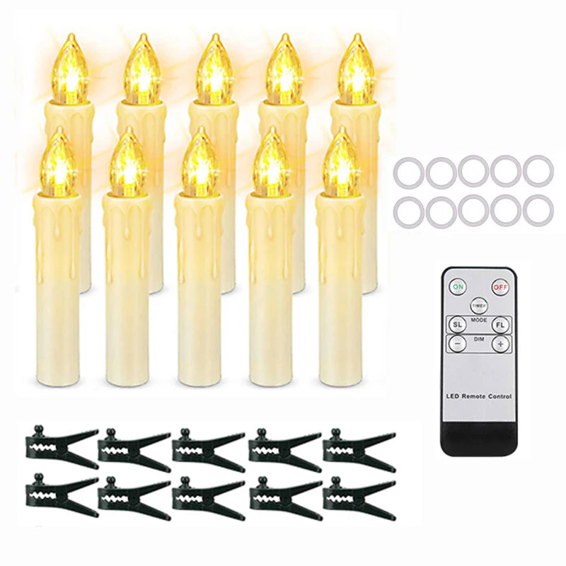 Bougie LED sans flamme Nesty - Mèche noire, télécommande incluse (vue 16)