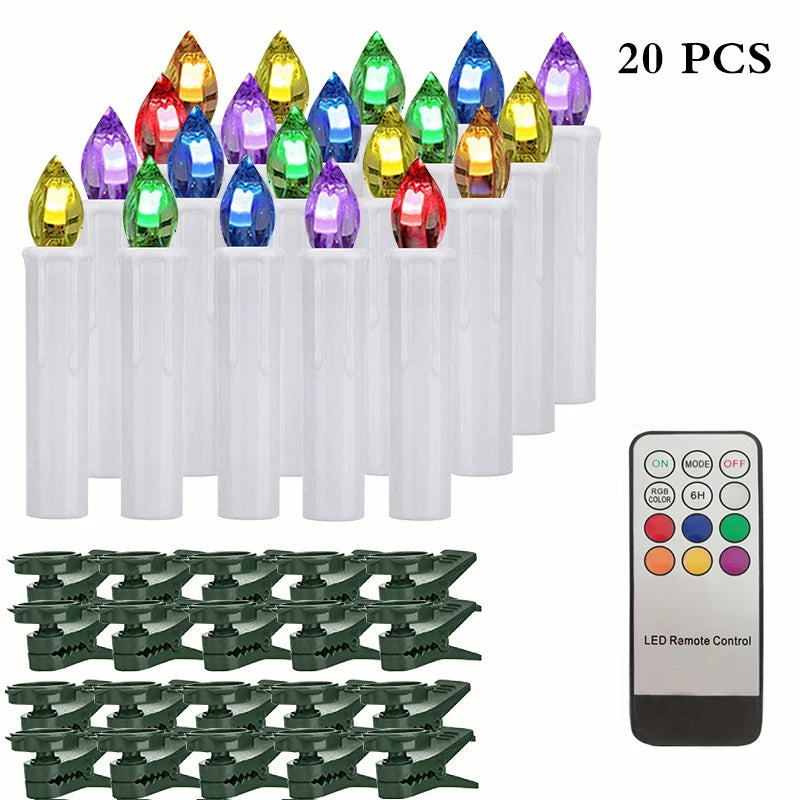 Bougie LED sans flamme Nesty - Mèche noire, télécommande incluse (vue 20)