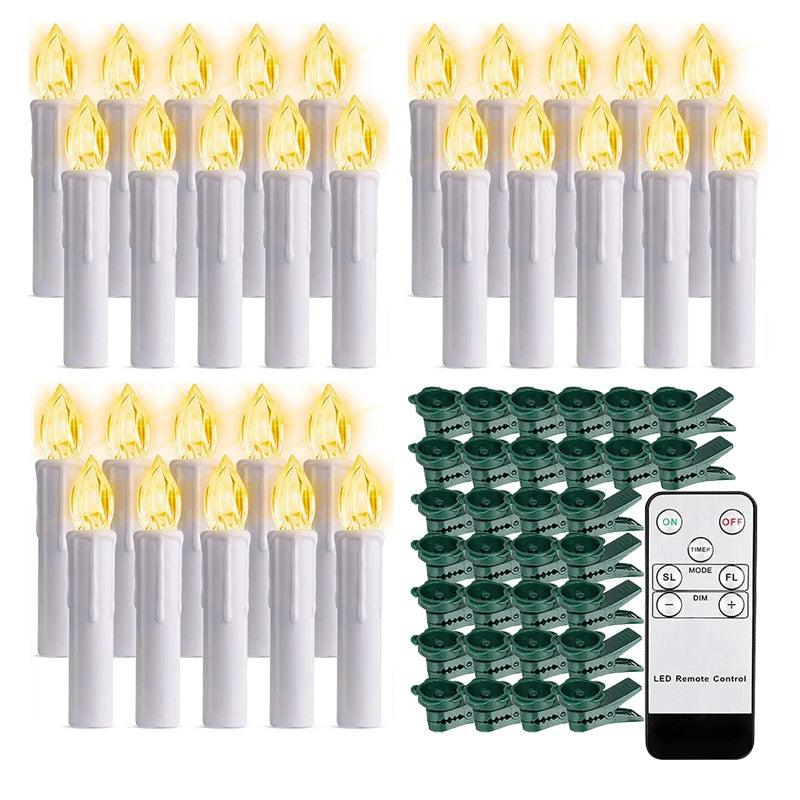 Bougie LED sans flamme Nesty - Mèche noire, télécommande incluse (vue 17)