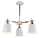 Plafonnier 3 sources en bois massif - Lumière blanche - Nesty