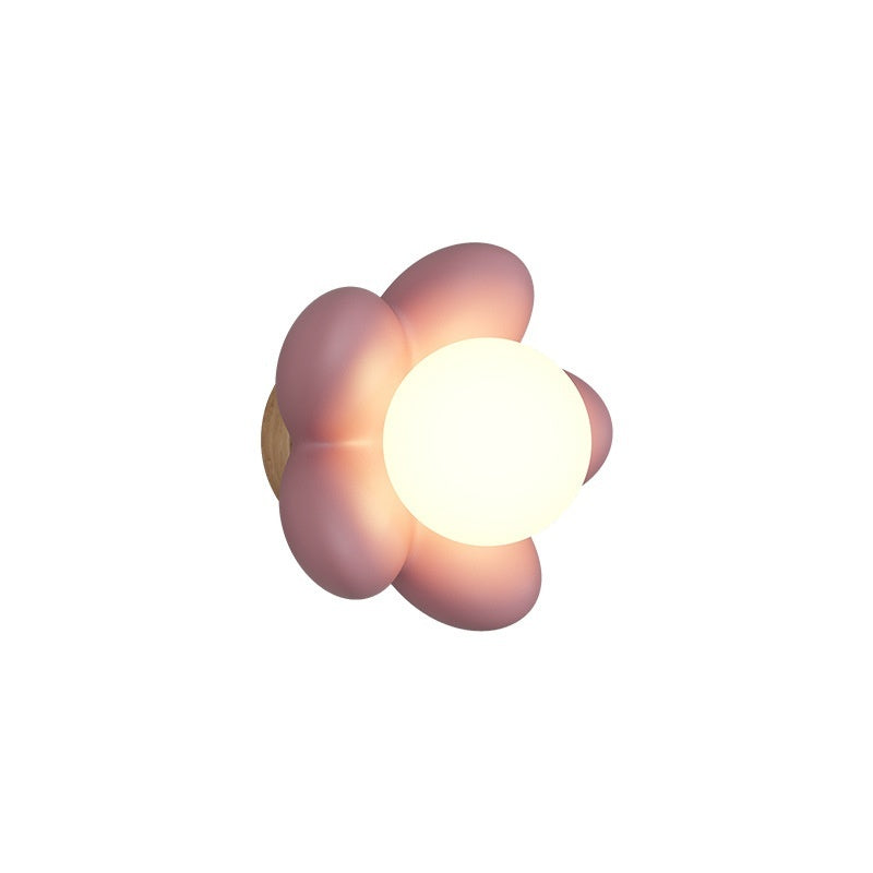 Applique murale fleur crème Nesty - Lampe d'ambiance pour chambre (vue 5)