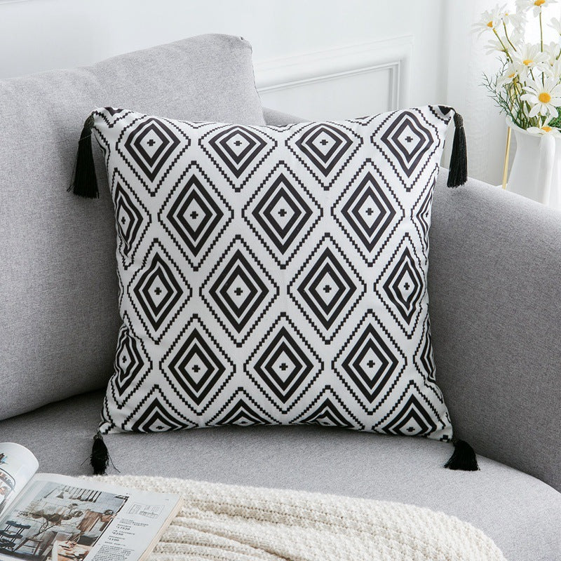 Housse de coussin en polyester satiné - Tons neutres 45x45 cm (vue 7) - Nesty